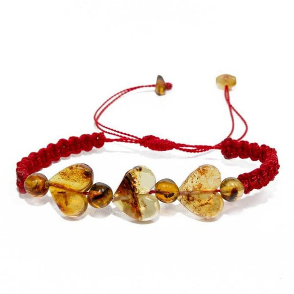 Chiapas Amber 3 Hearts Bracelet "Multilove"