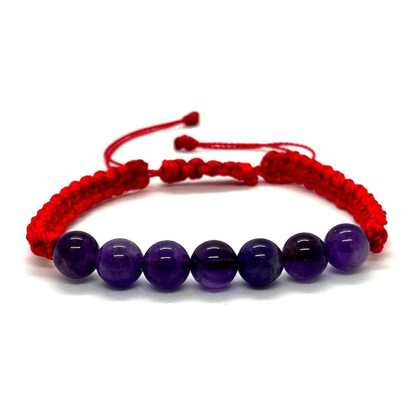 Amethyst Bracelet with 7 Beads