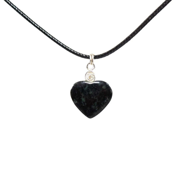 Heart-Shaped Jade Pendant Necklace