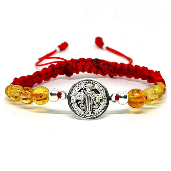 Sterling Silver Amber Bracelet "San Benito"